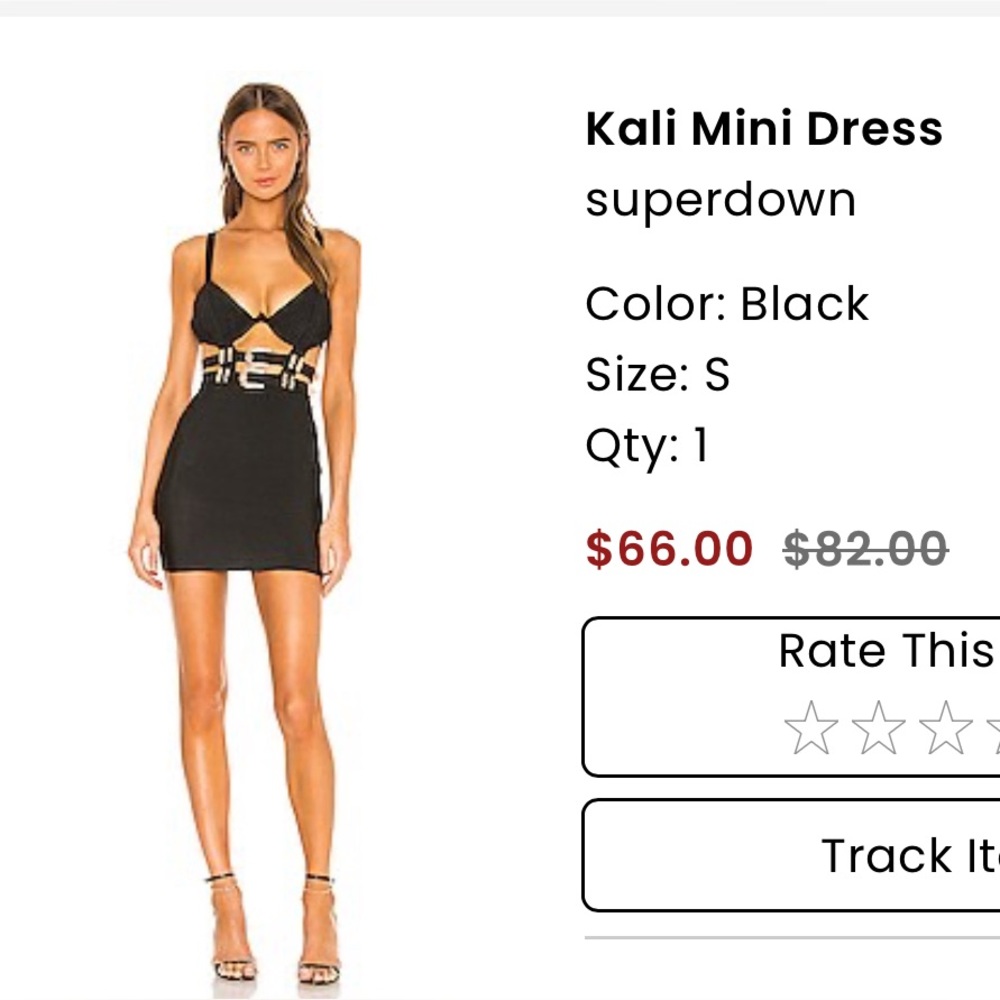 NWT Kali Mini Dress Super Down Small